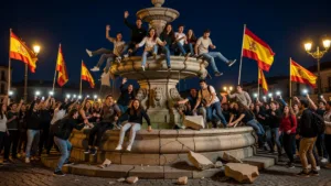 Espagne championne du monde : un adolescent de 13 ans meurt écrasé par une fontaine lors des célébrations