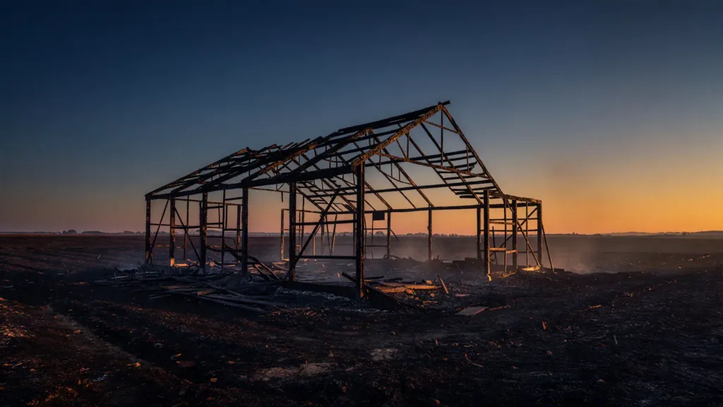 Eure : un incendie détruit un hangar agricole et 5 hectares de chaume