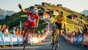 Evenepoel gagne au Plateau de Solaison, Vingegaard abandonne