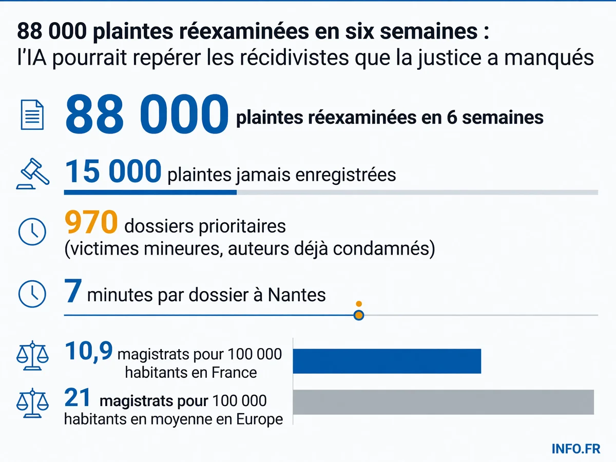 Les chiffres du réexamen massif des plaintes pour violences sexuelles sur mineurs ordonné par le ministre de la Justice en 2026