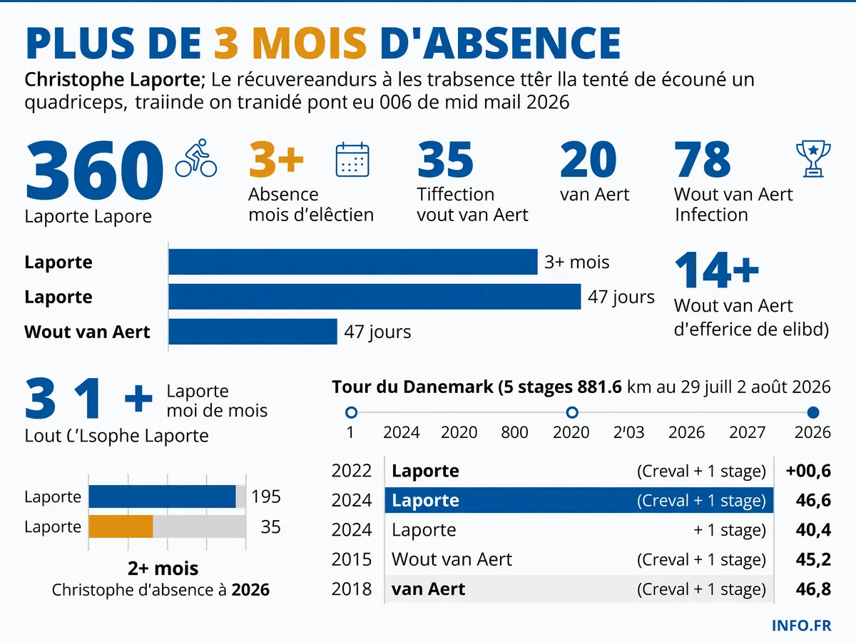 Christophe Laporte effectue son retour à la compétition au Tour du Danemark après plus de trois mois d'absence consécutive à une déchirure du quadriceps
