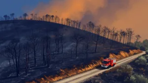 Feux dans le Sud : les pompiers de la Nièvre toujours mobilisés en Drôme