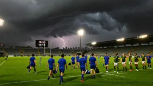 Finale du Mondial U20 retardée de 45 minutes à cause d'un orage à Tbilissi