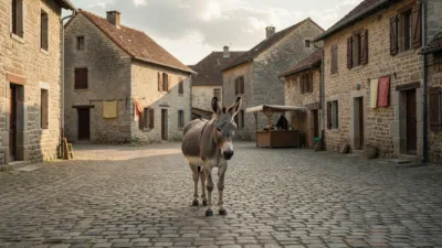 Foire ancestrale à l'ail et aux ânes : ambiance à Roches
