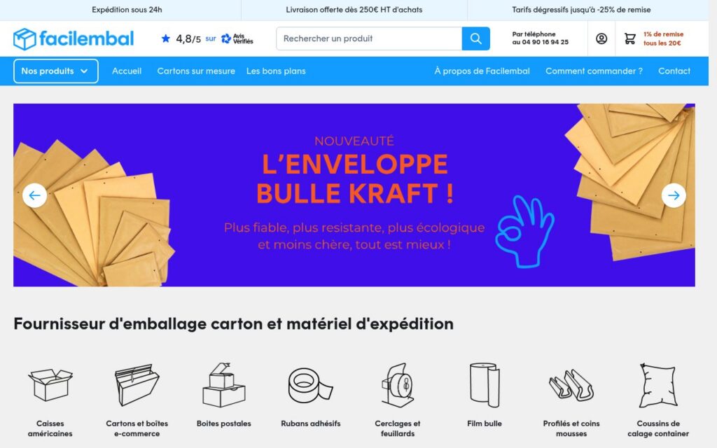 Les 12 meilleurs fournisseurs de cartons en France en 2026