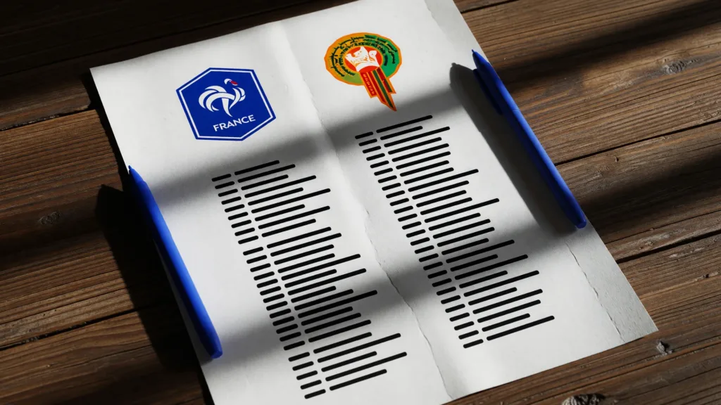 France-Maroc : Doué titulaire, Bouaddi face aux Bleus en quart de finale