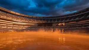 France-Paraguay : chaleur extrême et risque d&rsquo;orages à Philadelphie pour le 8e des Bleus
