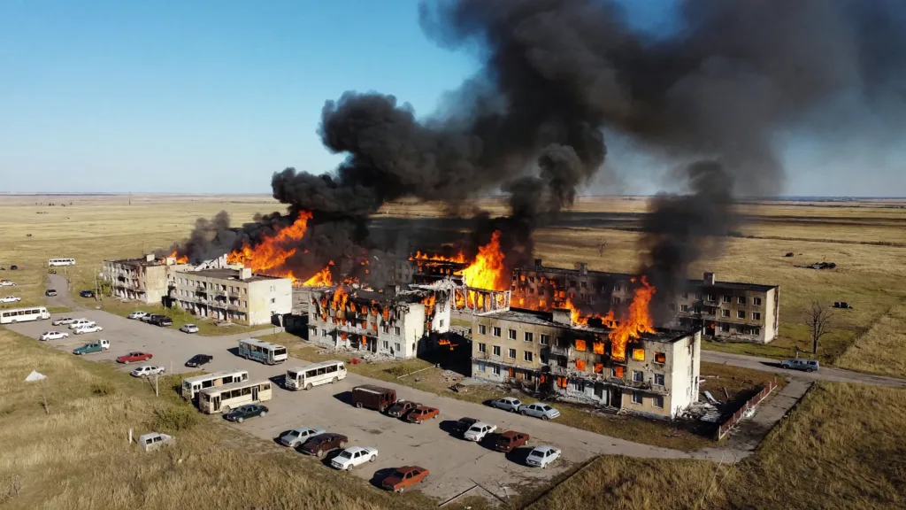 Frappes de drones ukrainiens sur un centre du FSB dans l'oblast de Kherson