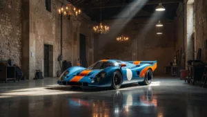 Gargas : une dizaine de Porsche 917 exposées à la Lustrerie Mathieu jusqu&rsquo;au 10 août