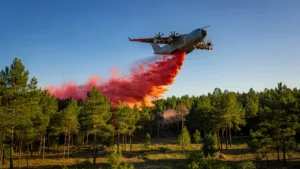 Gironde : l'A400M militaire réalise son premier largage contre les feux