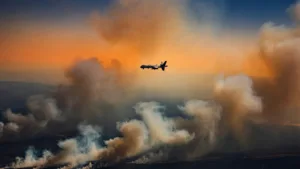 Gironde : le drone Reaper de Cognac surveille le feu 24h/24 depuis la Charente