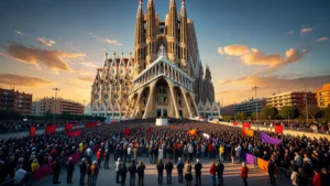 Grand Départ 2026 : une foule enthousiaste au pied de la Sagrada Familia pour le lancement du Tour