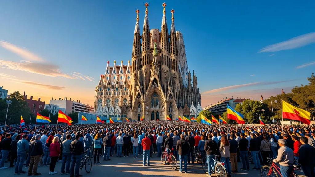 Grand Départ du Tour 2026 : une foule enthousiaste au pied de la Sagrada Família à Barcelone