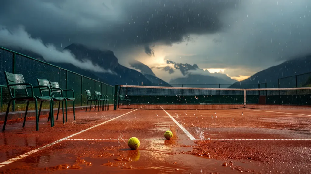 Halys-Bublik interrompu par la pluie à Gstaad