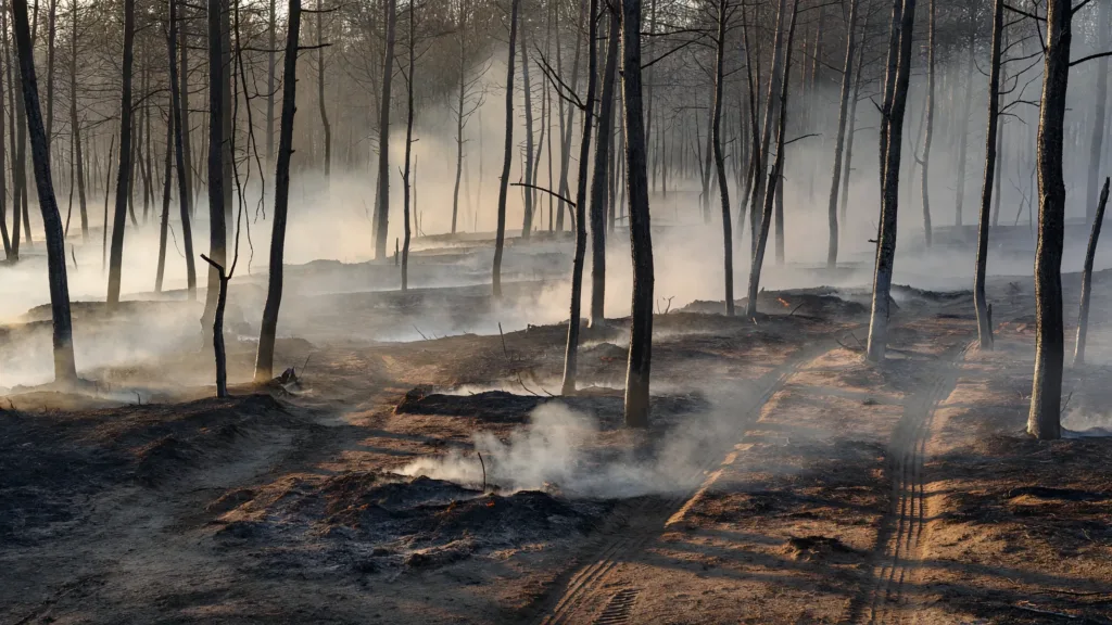 Houeillès : 193 hectares parcourus, 200 pompiers mobilisés ce lundi matin