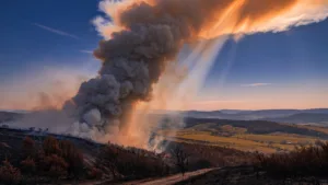 Incendie à Calmont : 40 hectares brûlés à la frontière Ariège-Haute-Garonne