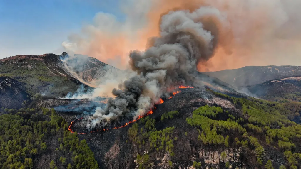 Incendie à Die : 115 hectares brûlés dans le massif de Justin, plus de 200 pompiers toujours mobilisés