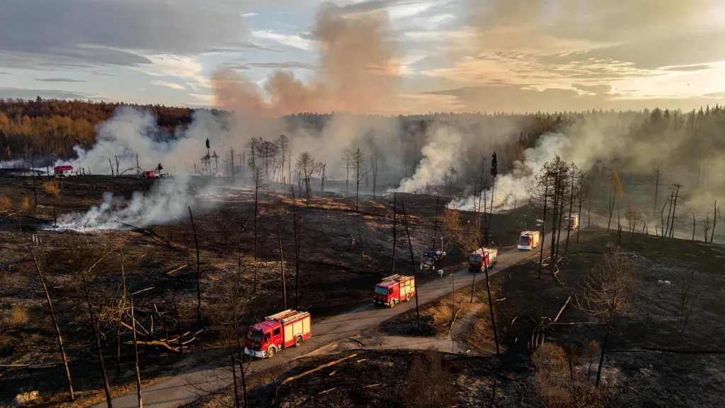 Incendie à Plombières-lès-Dijon : 15 hectares brûlés, le feu stabilisé après un confinement de riverains