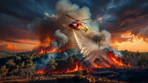 Incendie à Saint-Haon : le feu fixé après 300 hectares brûlés