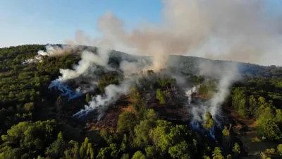 Incendie dans le Morvan : 60 hectares détruits, le feu toujours actif