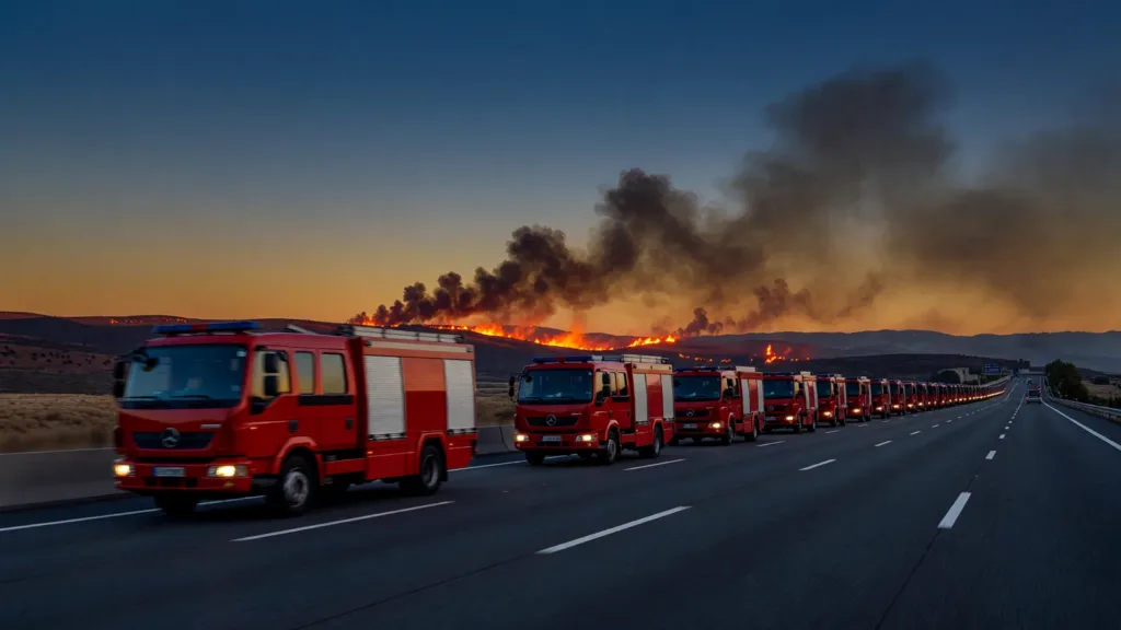 Incendie dans les Pyrénées-Orientales : neuf pompiers de l'Oise en renfort