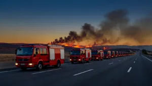 Incendie dans les Pyrénées-Orientales : neuf pompiers de l&rsquo;Oise en renfort