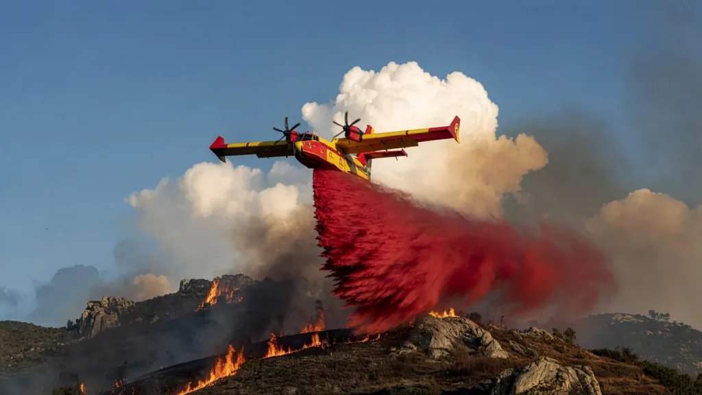 Incendie dans les Pyrénées-Orientales : près de 1 000 hectares brûlés, les pompiers toujours mobilisés ce dimanche
