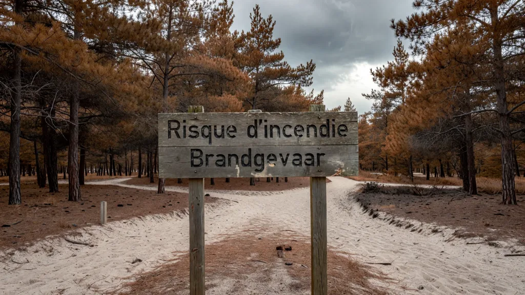 Incendie de forêt en Flandre : un feu partiellement maîtrisé