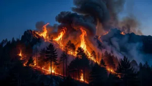 Incendie de Trévillach : 1 350 hectares brûlés, le feu se dirige vers Rodès et Ille-sur-Têt