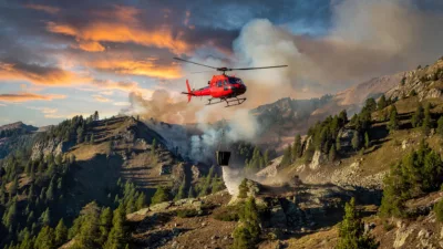 Incendie du Bois Noir : 40 pompiers mobilisés et évacuations à L&rsquo;Argentière