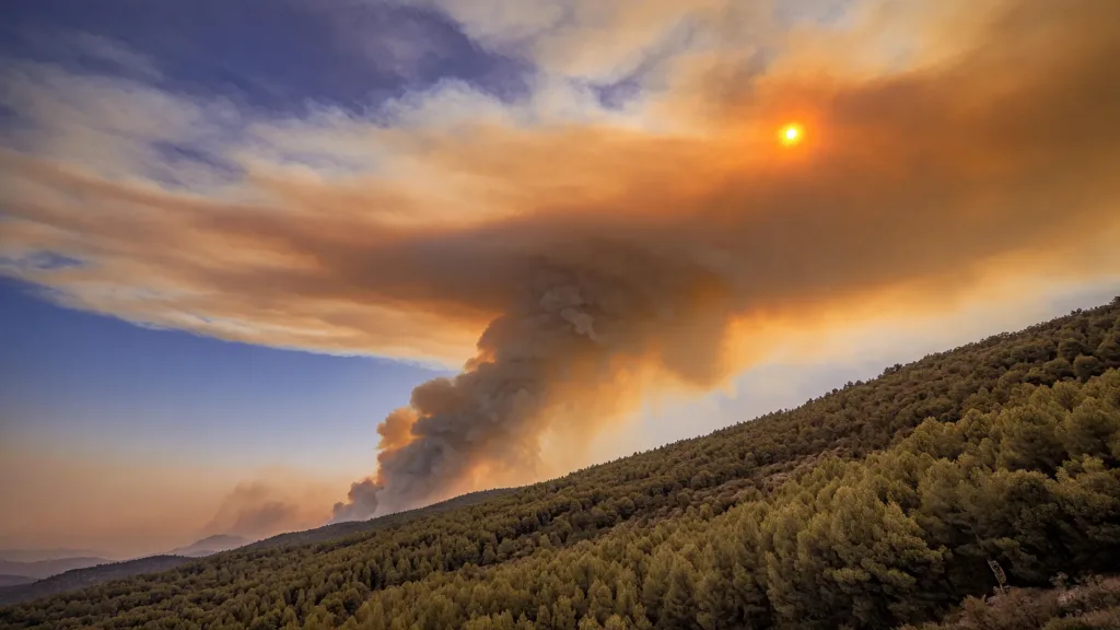 Incendie du Diois : vigilance jaune pollution sur l'Est Drôme