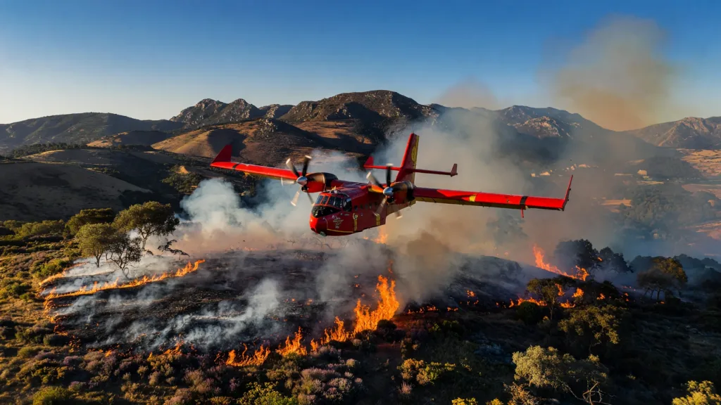 Incendie majeur à Guarda : 320 pompiers mobilisés, routes coupées
