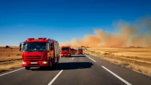 Incendies : 17 pompiers des Côtes-d&rsquo;Armor envoyés en renfort dans l&rsquo;Indre