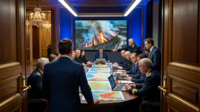 Incendies en Gironde : Macron accuse les oppositions d&rsquo;avoir voté contre les moyens de la sécurité civile