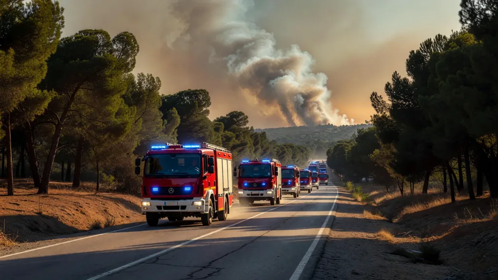 Incendies : les sapeurs-pompiers de l'Hérault envoient une colonne de renfort dans les Pyrénées-Orientales