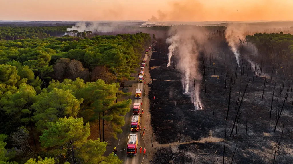 Incendies : Macron annonce la crise « la plus grave depuis 1945 »