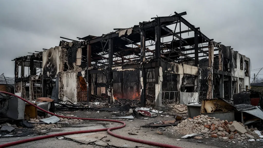 Ivry-sur-Seine : un violent incendie ravage 700 m² d'entrepôt et de pavillons