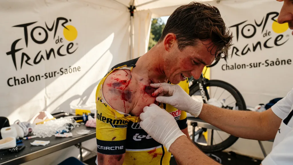Jenno Berckmoes fracturé : Lotto-Intermarché perd un deuxième coureur sur le Tour