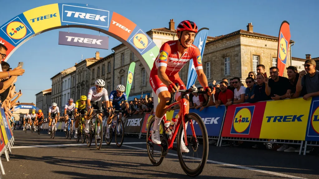 Juan Ayuso conserve son maillot blanc après l'étape piégeuse de Nevers