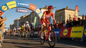 Juan Ayuso conserve son maillot blanc après l&rsquo;étape piégeuse de Nevers