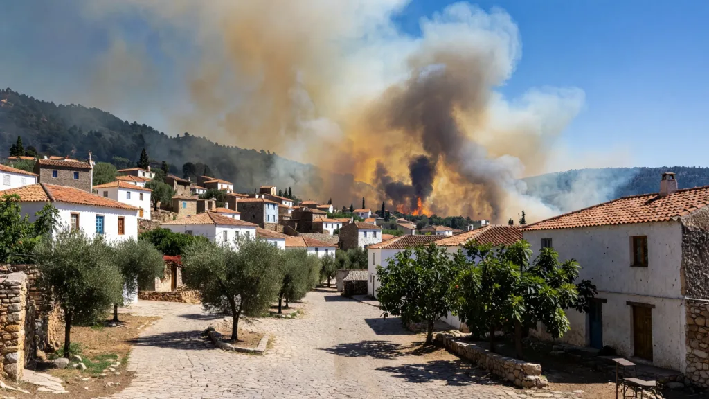 Kabylie : incendies dévastateurs à Tizi Ouzou, la population mobilisée