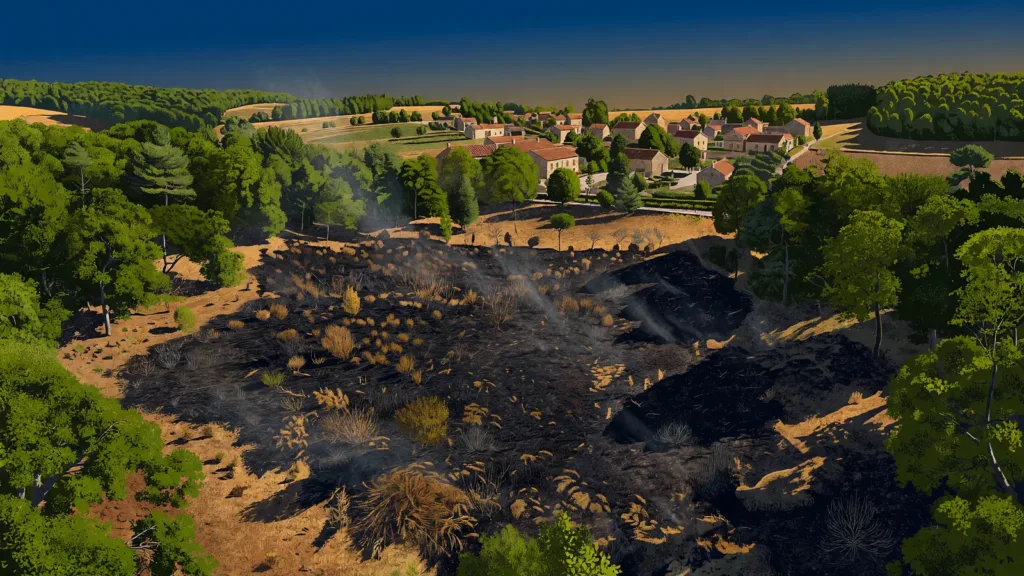 La Chapelle-au-Mans : 500 m² de sous-bois détruits par le feu