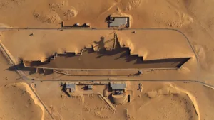 La Chine construit une réplique de destroyer américain dans le désert