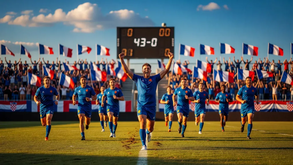 La France championne d'Europe de rugby à 7 après un 43-0 impitoyable en finale