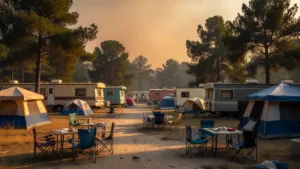 Lacanau : 4 000 touristes évacués face à la menace du mégafeu girondin