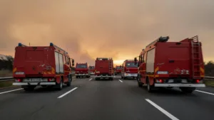 Landes : 22 pompiers du Nord partis en renfort à Parentis-en-Born