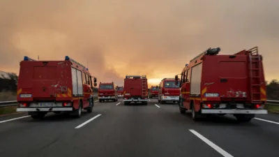 Landes : 22 pompiers du Nord partis en renfort à Parentis-en-Born