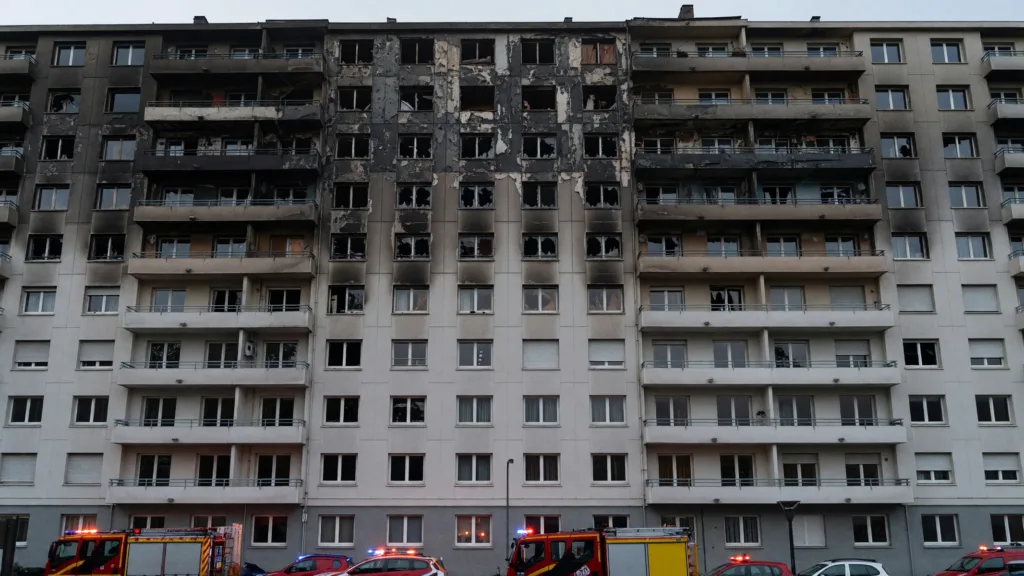 Laxou : incendie au 9e étage, sept logements touchés, aucune victime