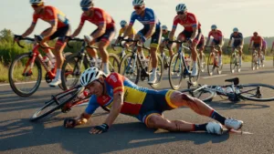 Lennert Van Eetvelt chute à nouveau au Tour de France 2026
