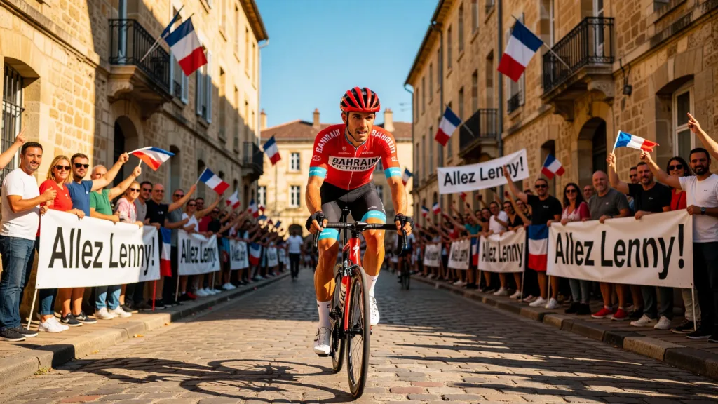 Lenny Martinez traverse Nevers sous les acclamations, sans pouvoir briller